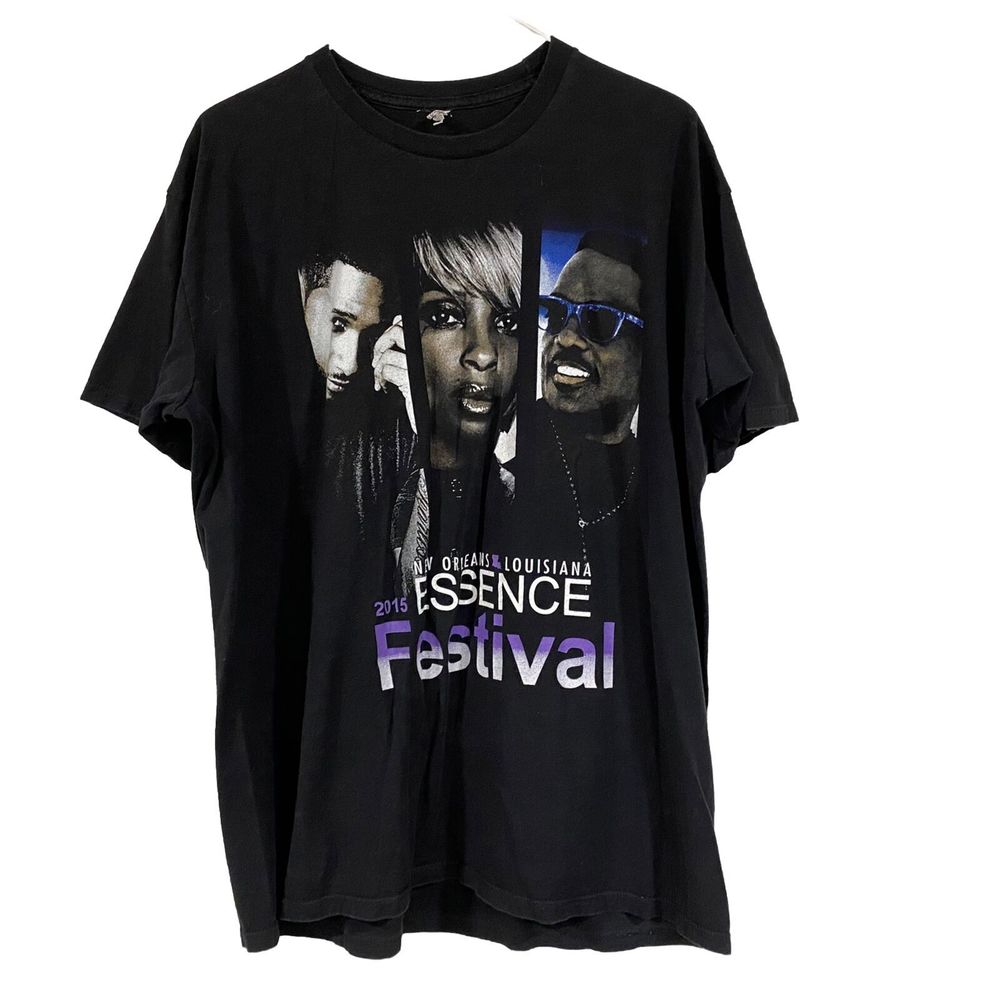 2015 Essence Music Festival Shirt Size XL New Orlean Kendrick Lamar Mary J Blige